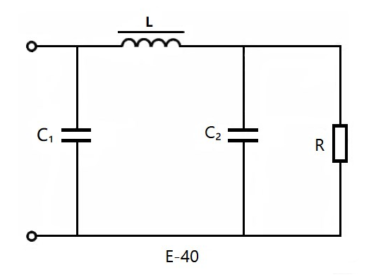 Рисунок. 1. схема фильтра π-типа.png